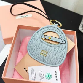 miumiu leather embroidered bag hanging ornaments-3533  