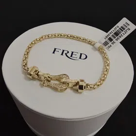 Feiden full diamond diamond horseshoe buckle bracelet-3997  