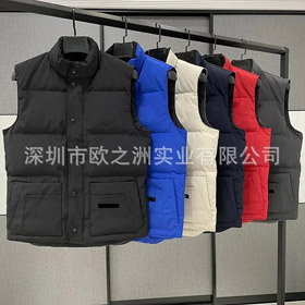 Canada Goose button-down stand-up collar down vest-4397