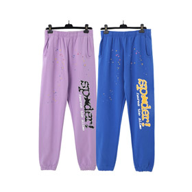 Sp5der 55555 Spiderweb Letter Print Sweatpants-4617
