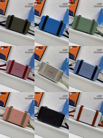 Dior new aluminum grooved single-shoulder design small square bag-5809  