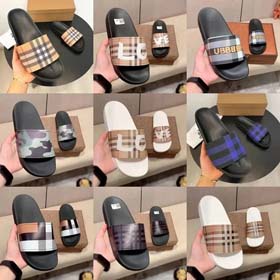 Burberry Cressita  flip flops men's casual breathable fashion flat heel non-slip sandals-2338
